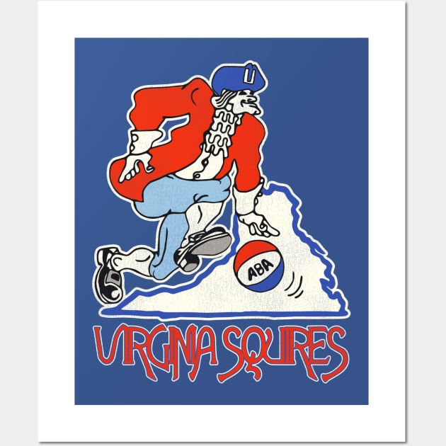 Defunct Virginia Squires Basketball Wall Art by Defunctland